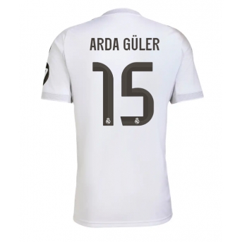 Real Madrid Arda Guler #15 Maglia Gara Casa Repliche 2025-26 Maniche Corte